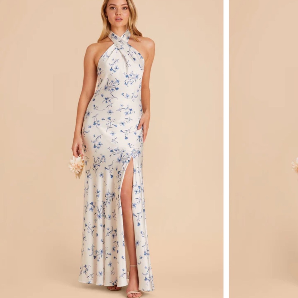 Birdy Grey Blue Floral Maxi Dress